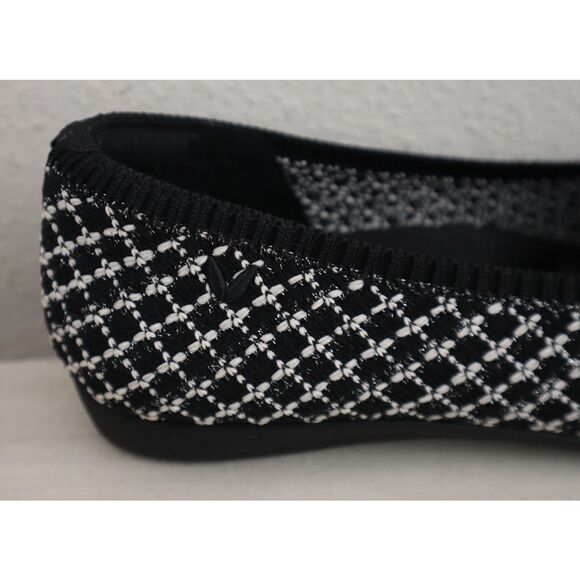 VIVAIA WMN Sz 37 US 6.5 Black Tweed Tamia Walker 2.0 Almond-Toe Ballet Flats - Picture 9 of 12